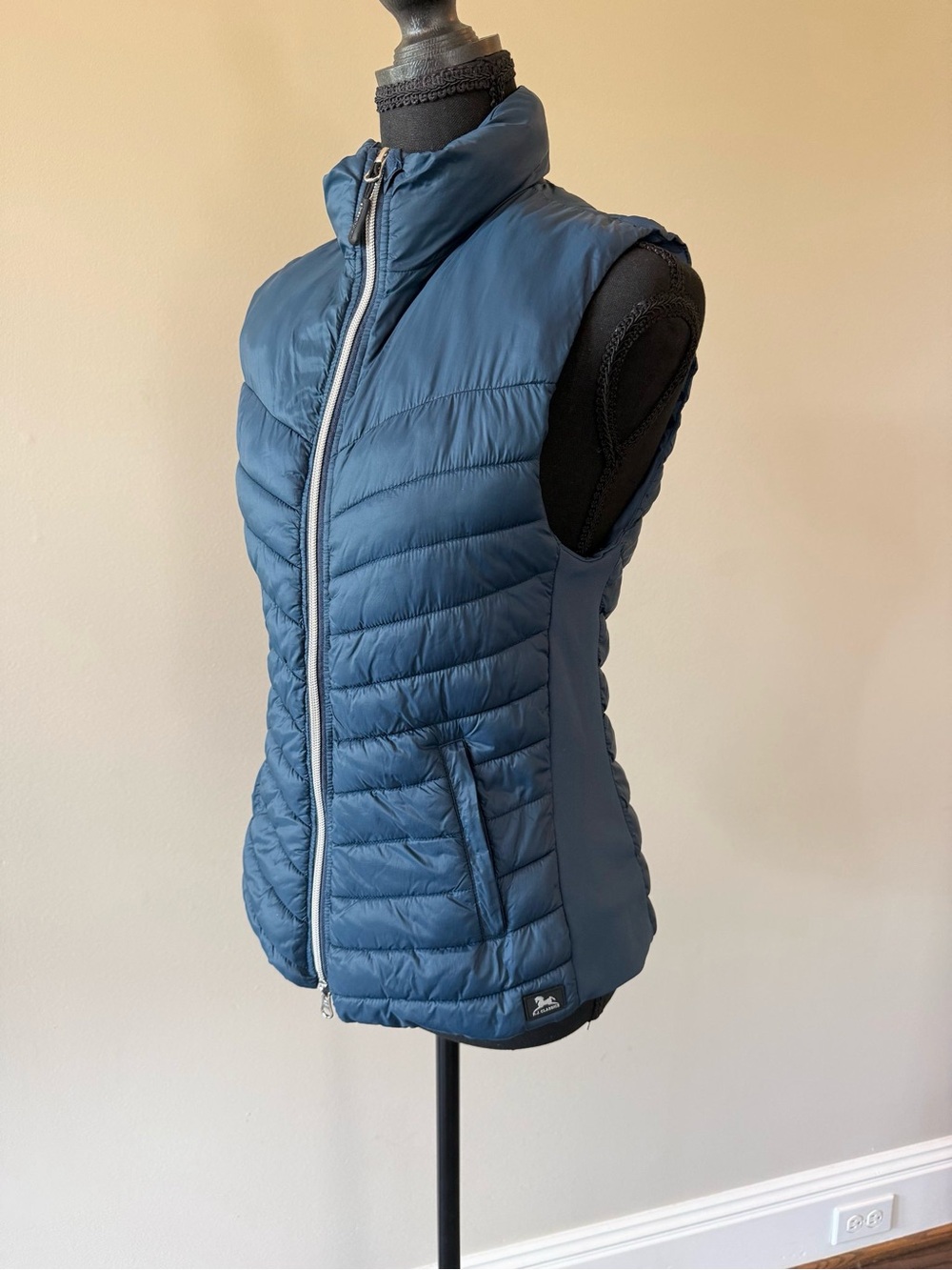 Lightweight Quilted Vest in Slate Blue - Women's